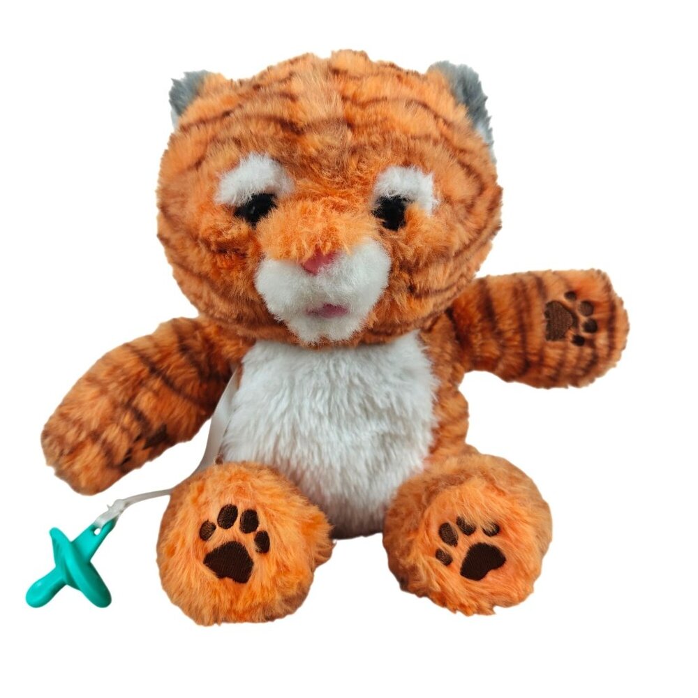 Little Live Pets Cozy Dozys Java Orange Tiger Plush Toy With Pacifier WORKS WELL